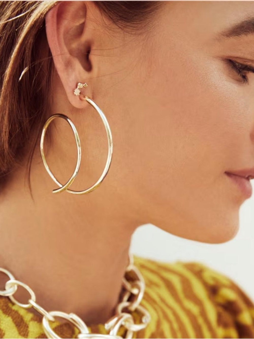 Kendra Scott Myles Hoop Gold Earrings